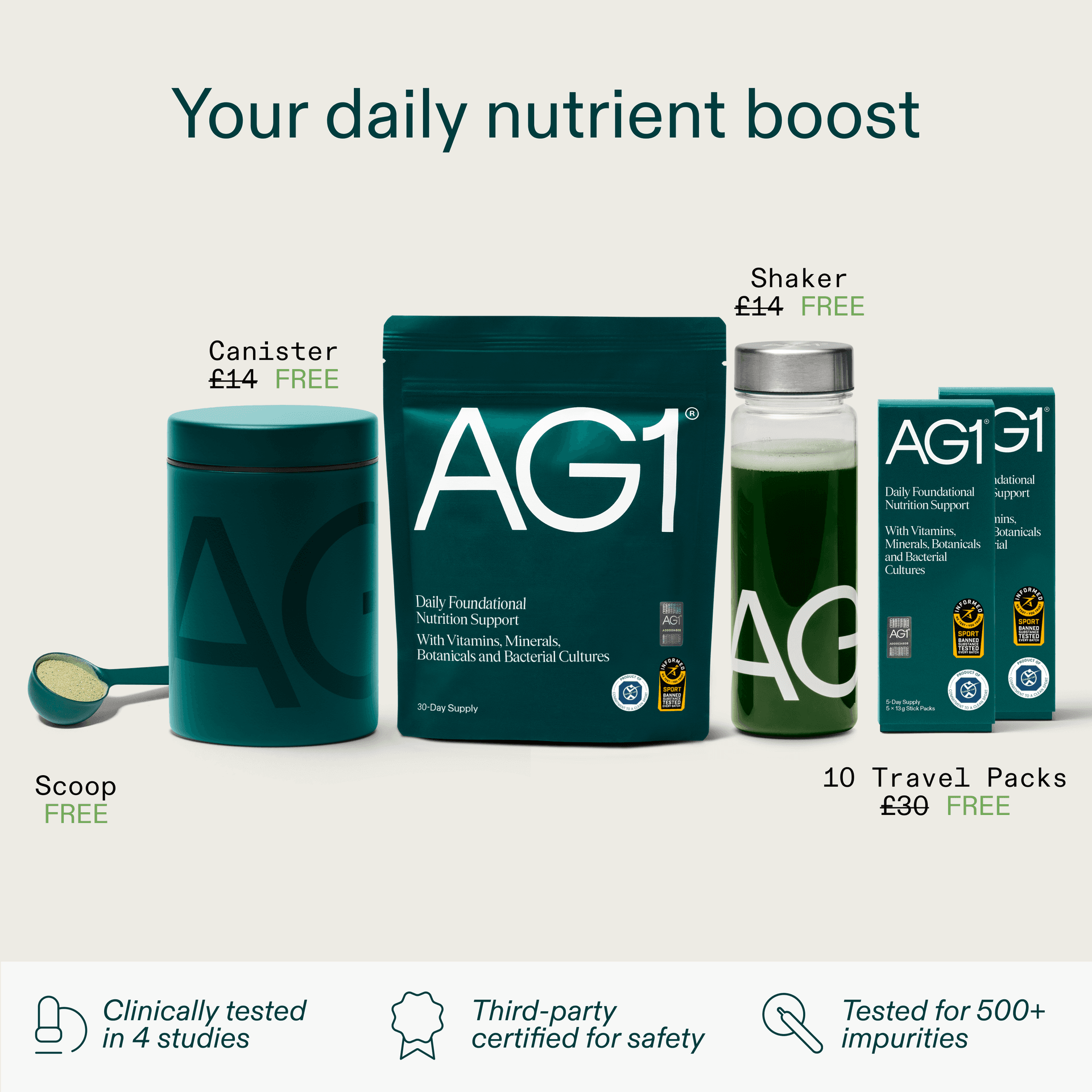 Ag1 Joe Rogan Your Daily Nutrient Boost with 70+ Ingredients | AG1®