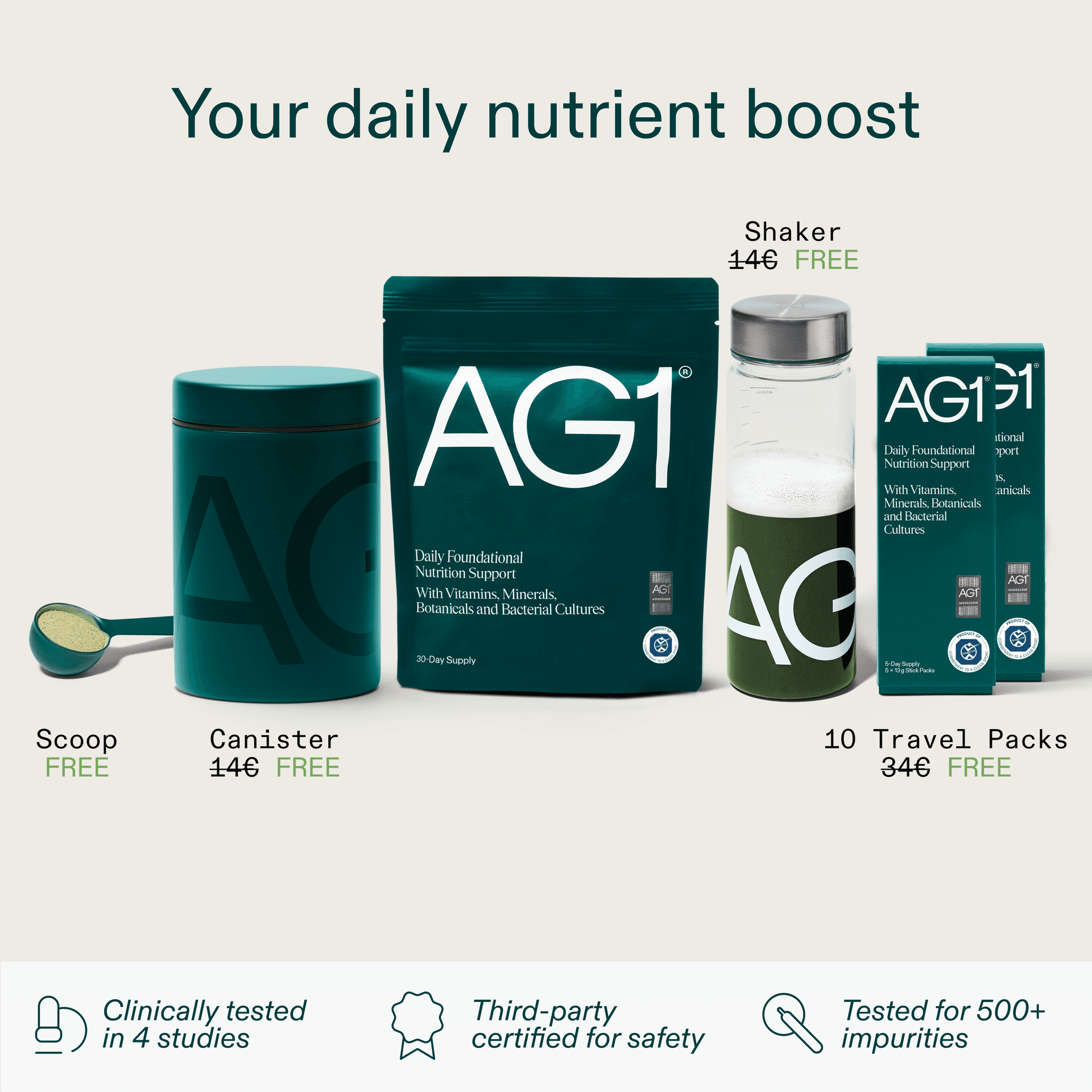 Ag1 Joe Rogan Your Daily Nutrient Boost with 70+ Ingredients | AG1®